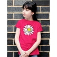 thumbnail image 2 of Daisy Hand Drawn Doodle T-Shirt Juniors -Image by Shutterstock,  Large, 2 of 4