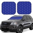 thumbnail image 1 of JUNZAN Hockey Pattern Car Windshield Sun Shade | Reflective Sunshade | Foldable 2-Piece Sun Shield Protect Your Car | Fits Sedans, SUVs, Hatchbacks-Small, 1 of 6