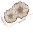 thumbnail image 2 of Floral Diatomaceous Earth Bath Mat, Quick Dry Bathroom Rug, 16 x 24 Inch French Floral Floor Mat for Shower Sink Vanity and Entryway, Absorbent Layered Surface with Scalloped Outline, 2 of 8
