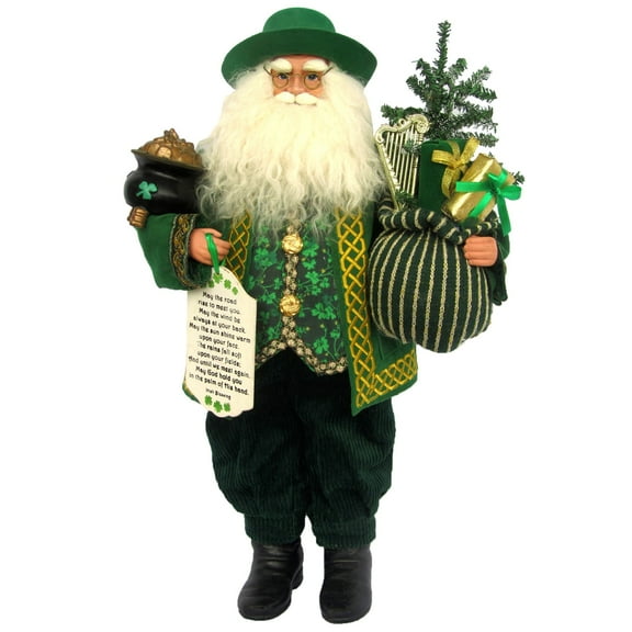 18" Irish Claus - Green