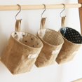 thumbnail image 2 of Foldable Cotton Linen Storage Baskets Home Organizer Wall-Hanging Bag, 2 of 8
