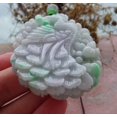 thumbnail image 3 of Certified Green Burma 100% Natural A Jade jadeite Pendant Peacock Phoenix Flower Ruyi Necklace 663512 TN, 3 of 11