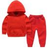 

ShomPort Toddler Kids 2 Piece Outfit Cotton Long Sleeve Hooded Sweatshirt and Jogger Pants Set for Boys Girls