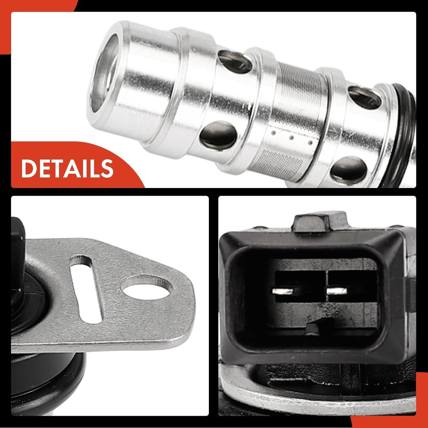 A-Premium Exhaust Engine Variable Valve Timing (VVT) Solenoid Compatible with BMW M3 2008-2013, 4.0L, Replace# 11367841700, 9111367838467