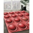 thumbnail image 3 of Ahgly Company Machine Washable Indoor Rectangle Transitional Red Area Rugs, 5' x 7', 3 of 7