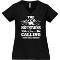 thumbnail image 3 of Inktastic Pigeon Forge Tennessee The Mountains Are Calling Women's Plus Size V-Neck T-Shirt, 3 of 5