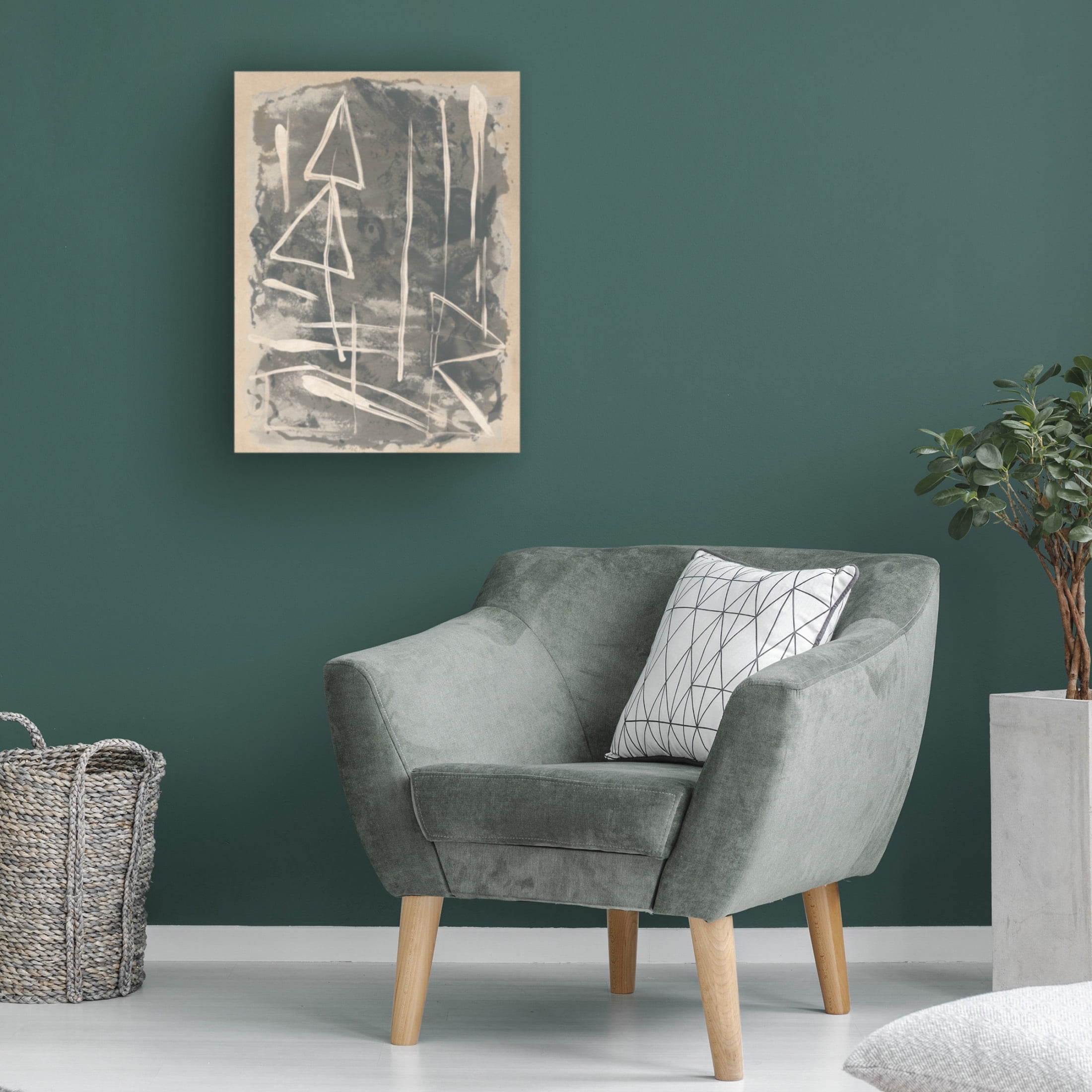 Trademark Fine Art June Erica Vess Mapa Linea II Canvas Wall Art