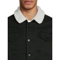 thumbnail image 4 of George Men’s Faux Sherpa Denim Jacket, 4 of 5