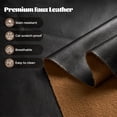 thumbnail image 3 of Toject Giant Bean Bag Chair, Faux Leather Memory Foam Floor Sofa for Adults, Ergonomic Back Support, No Assembly Needed, Lightweight Lounger for Living Room Bedroom Dorm Office, Black, 3 of 6