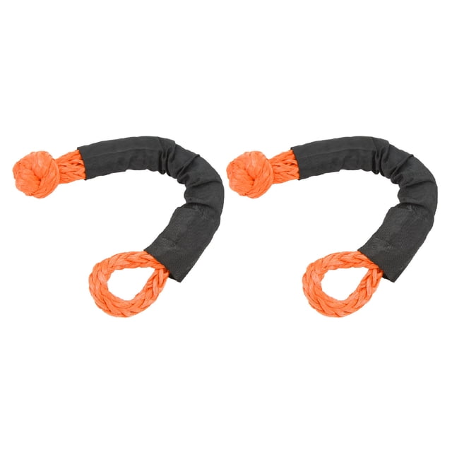 2Pcs Synthetic Soft Shackle Soft Shackle 35 Tons Breaking Strength Lightweight Rope Shackle for Truck Large SUVs Offroad Vehicle