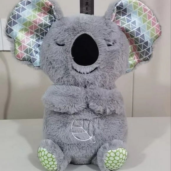 Breathing Koala Animal Plush Doll Baby Children's Soothing Companion Music Play Best Gift for Friends Kid Children Adult