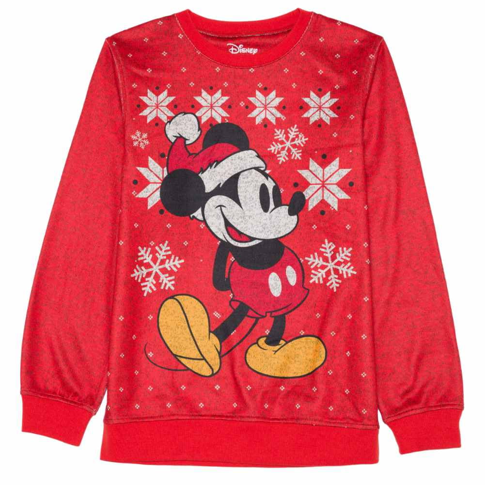 mickey mouse christmas jumper mens
