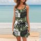 thumbnail image 1 of Vestido Informal Holgado de Manga Larga Con Escote En V Para Mujer, Cómodo Para Usar A Diario, Estilo Bohemio, Para Verano, Primavera y Otoño, Vestido Midi Fluido., 1 of 3