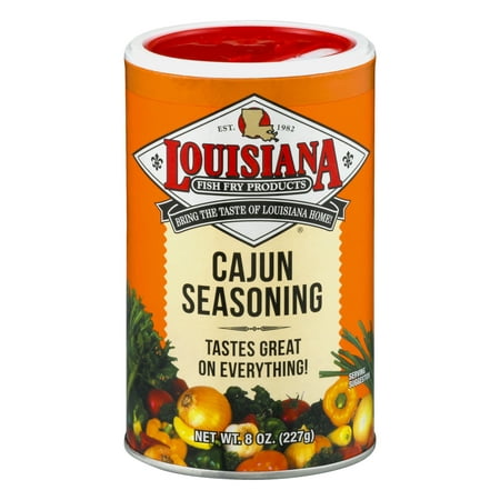 (3 Pack) Louisiana Fish Fry Cajun Seasoning, 8 oz (Best Blackening Seasoning For Fish)