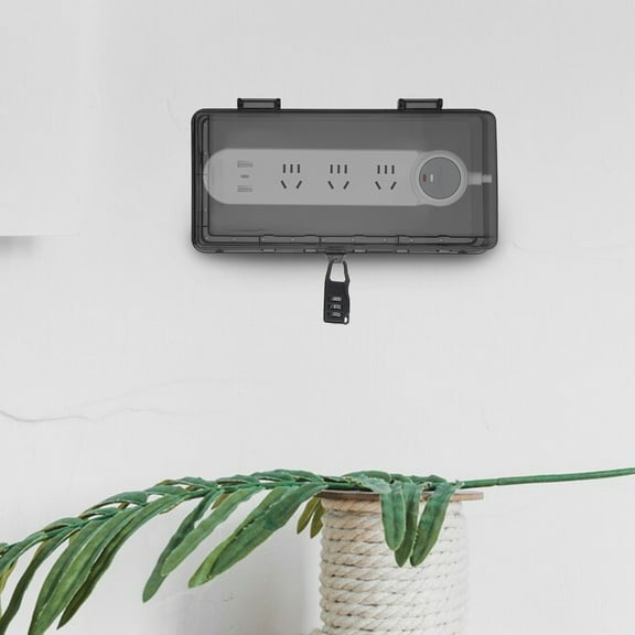 LOLIPPYY Outdoor Electrical Outlet Box Black, Protective Cover for Mobile Power Sockets, 1 Piece
