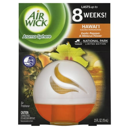 Air Wick Room Air Freshener, Exotic Papaya and Hibiscus Flower, 2.5 Oz