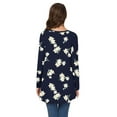 thumbnail image 6 of Anygrew Women's Long Sleeve V Neck Shirts Casual Tunic Tops Blouse, 6 of 6