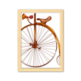 thumbnail image 1 of Antigua bicicleta High Wheeler Unbranded Cuadro de madera decorativa marco de casa A4, 1 of 3