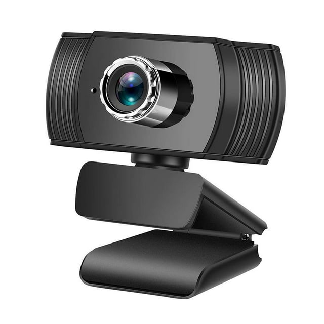 ruzhgo Caméra Web 720P/480P Réglable pour Ordinateur avec Microphone USB, Mise au Point Automatique, Caméra de Vidéoconférence, Noir 480P