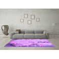 thumbnail image 3 of Ahgly Company Indoor Round Oriental Purple Industrial Area Rugs, 3' Round, 3 of 4
