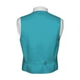 thumbnail image 3 of Best Tuxedo Men's Formal, Prom, Wedding, Homecoming, Cruise Tuxedo Vest, Bow-Tie & Hankie Set in Turquoise - 5XL, 3 of 3