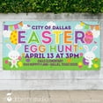 thumbnail image 2 of Personalized Easter Egg Hunt Vinyl Banner – Custom Spring Celebration Sign for Outdoor Events, 2 of 4