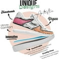 thumbnail image 5 of DOGO White Sneakers for Women - Handmade Women's Fashion Sneakers, Vegan Leather and Unique Design Dice Sneakers Dogo Sketch Design, Size 10, 5 of 5