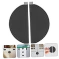 thumbnail image 3 of IFANLANDOR 2 Pcs Poignée de Tiroir Noir en Aluminium Moderne Style Demi-Rond pour Cuisine, 3 of 8