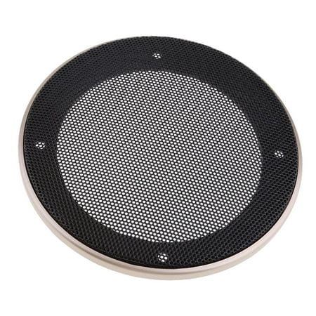 

4 Inch Speaker Grills cover and case with 4 pcs Screws for Speaker Mounting Home Audio DIY -128mm Outer Diameter Champagne