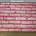 thumbnail image 6 of Ambesonne Coral Place Mats Set of 4, Old Brick Wall Facade, Standard Size, Pink Magenta, 6 of 6