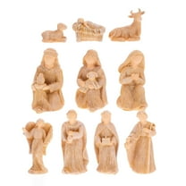 GOOHOCHY Nativity Set with Detailed Resin Figurines for Christmas Decor Beige Any Home or Church Scene 7 Inches