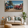 thumbnail image 6 of Vintage Truck Banner Patriotic Stars Stripes Design Pickup Decoration Outdoor Display for Car Enthusiasts National Holidays, 6 of 8