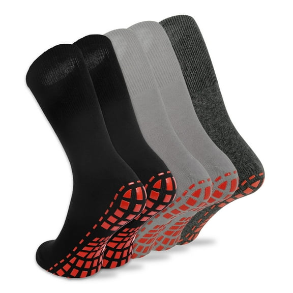 Novayard Men's and Women's Cotton Non Slip Slipper Socks, Multicolor (5)