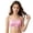 Pink, variant on Girls Training Bra Seamless Vest Top for Tweens Breathable Half Camisole Lace Underwear for Daily Casual Schoolwear, Black, 7-12 Years