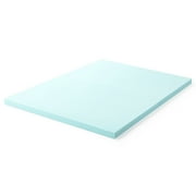 Lucid 3 Cooling Gel with Aloe Plush Memory Foam Mattress Topper, Full