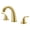 Brushed Gold, variant on High Flow 2 Handle Deck Mounted Roman Tub Faucet with Valve,Chrome Finish