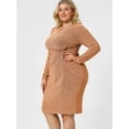 thumbnail image 4 of Vestido midi de lentejuelas Agnes Orinda champán XXL, 4 of 6