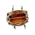 thumbnail image 7 of Rosette 3d Crystal Vegan Leather Metallic Handbag, 7 of 7