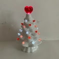 thumbnail image 5 of Eespoir Valentine Tree LED Decor, Lighted Valentine's Day Heart Table Tree, Valentines White Ceramic Tree with Lights, Battery Operated for Home Valentines Day Decor, 5 of 7