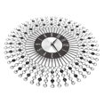 thumbnail image 4 of Decorative Wall Clock, Wrought Iron Multiple Scenes Non Ticking Easy To Hang Wall Clock  For Kitchen For Bedroom For Living Room For Classroom, 4 of 8