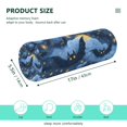 thumbnail image 3 of Cylindrical Pillow Decorative Neck Roll Pillow with Removable Washable Cover Roll Pillow for Knee Leg Neck Stars and Bats, 3 of 7