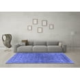 thumbnail image 3 of Ahgly Company Machine Washable Indoor Rectangle Oriental Blue Industrial Area Rugs, 5' x 7', 3 of 4