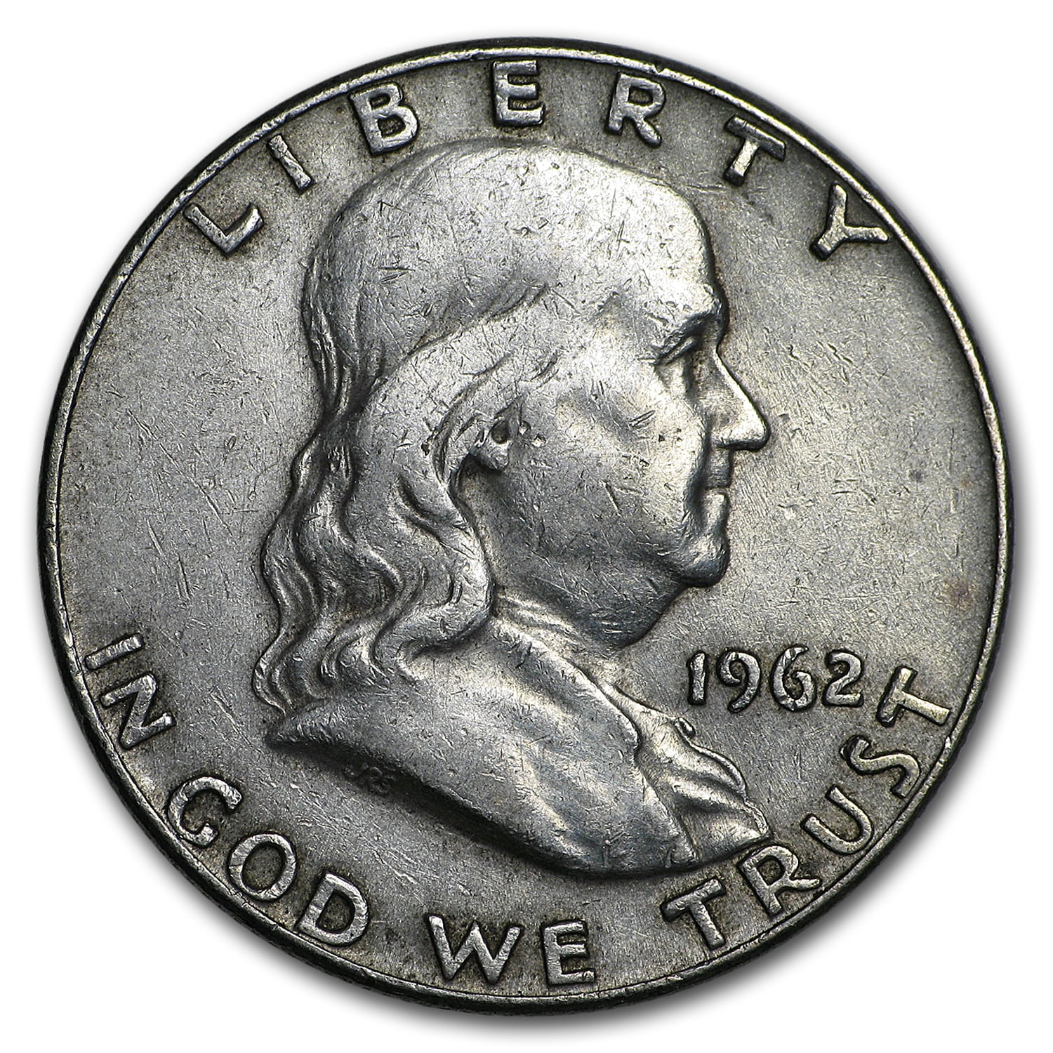 1962 D Franklin Half Dollar Fine AU Walmart