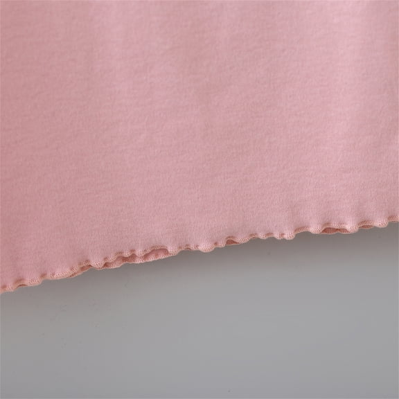 Gubotare T-Shirt for Girls Long Sleeve Basic Inside T Shirt Casual Tees Shirt Tops Solid Cloths (Pink,7-8 Years)