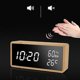 thumbnail image 3 of Smart Digital Alarm Clock For Kid Bedroom,battery Led Display Desk Clocks 12/24h With Time Temperature Humidity,green, 3 of 5