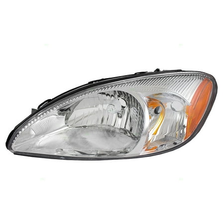 1996 Ford Taurus Headlight - BROCK Halogen Headlight Headlamp with Chrome Bezel Driver Replacement for 00-07 Ford Taurus 1F1Z13008AB