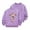 Purple, variant on WOYY Girls Sweatshirt Flower Print Crew Neck Pullover Long Sleeve Shirt, Sizes 18-24M
