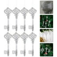thumbnail image 2 of Gymnture 8pcs Christmas Hanging Ornaments Clear Acrylic Key Decors Hanging Key Ornaments, 2 of 10