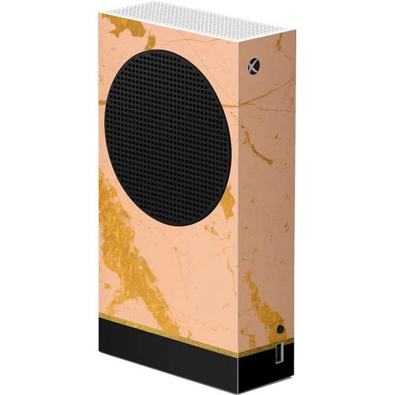 Skinit Marble Pink Gold and Black Marble Xbox Series S Console Skin