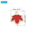 thumbnail image 2 of Uxcell Maple Leaf Pendants, 20 Pack Enamel Tree Leaf Beads Metal Leaves Charm for Jewelry Making, Red, 2 of 5